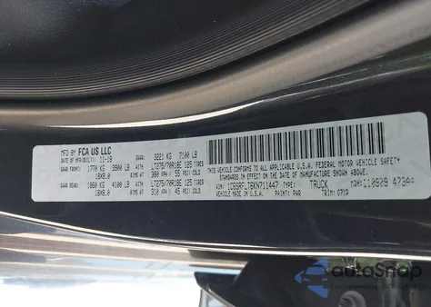 2019 Ram 1500 Rebel 4X4 5'7 Box from USA, damaged, VIN 1C6SRFLT6KN711447